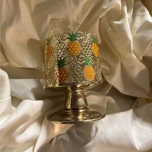 Bath & Body Works Pineapple 3-wick Candle Holder Pedestal